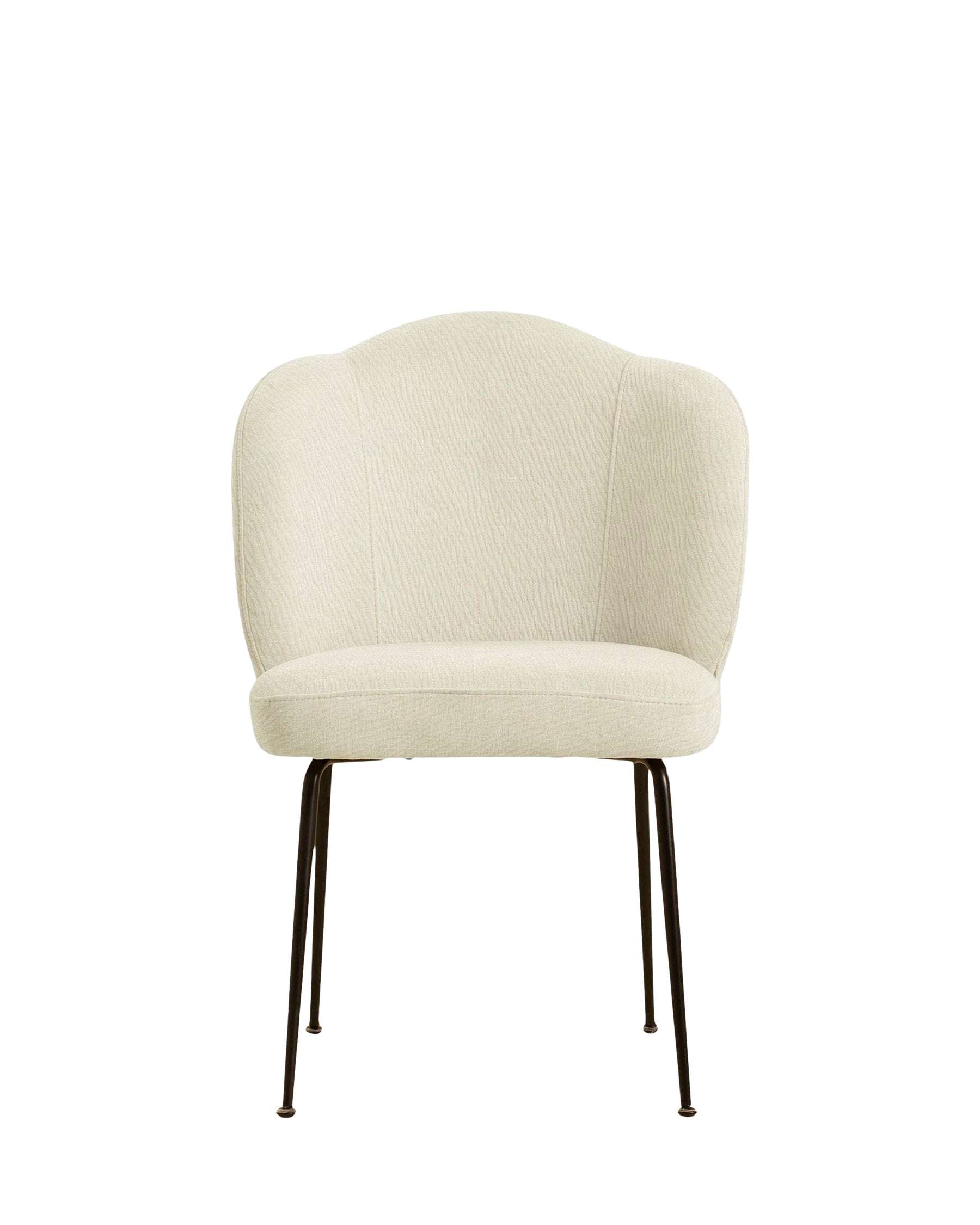 Chaise Aero en tissu crêpé - Blanc crêpé