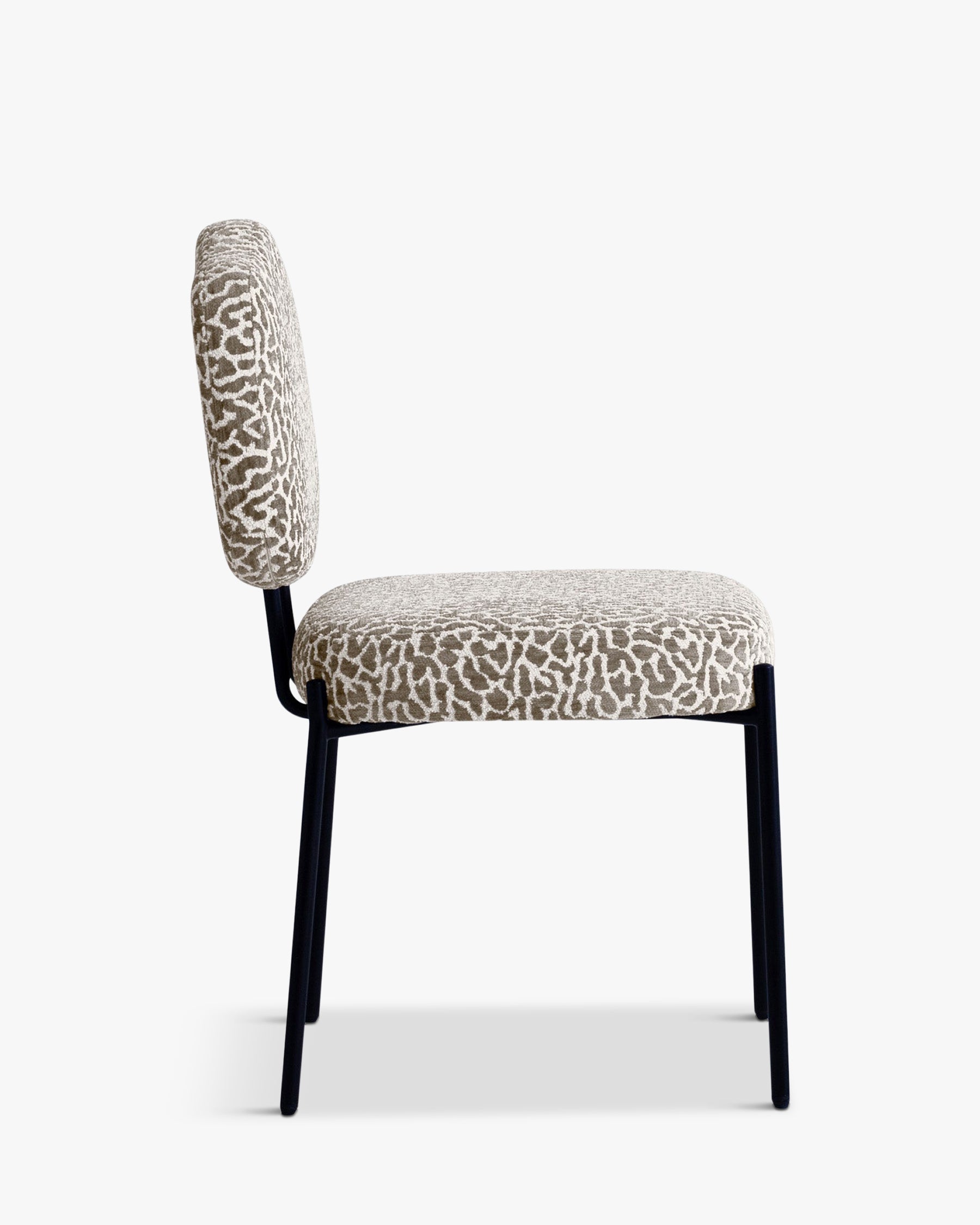 Chaise Mogan à motif léopoard - Léopard marron
