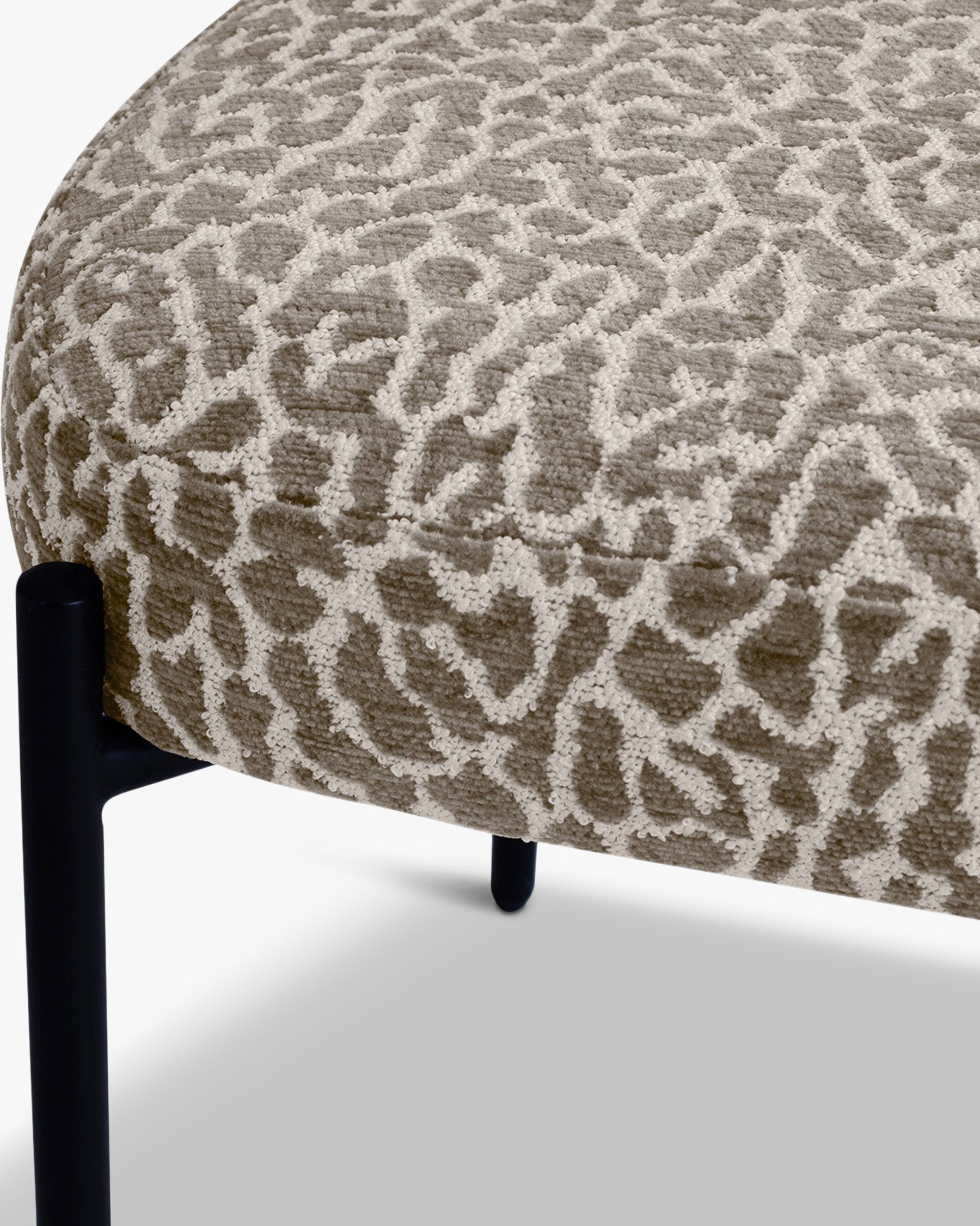 Chaise Mogan à motif léopoard - Léopard marron