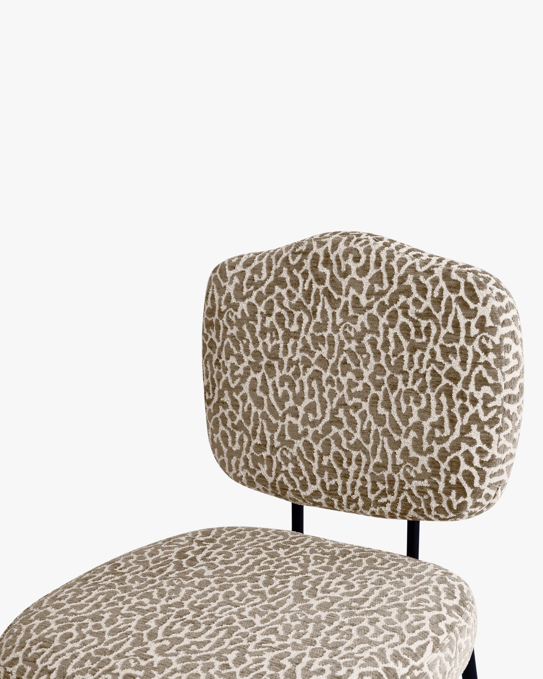 Chaise Mogan à motif léopoard - Léopard marron