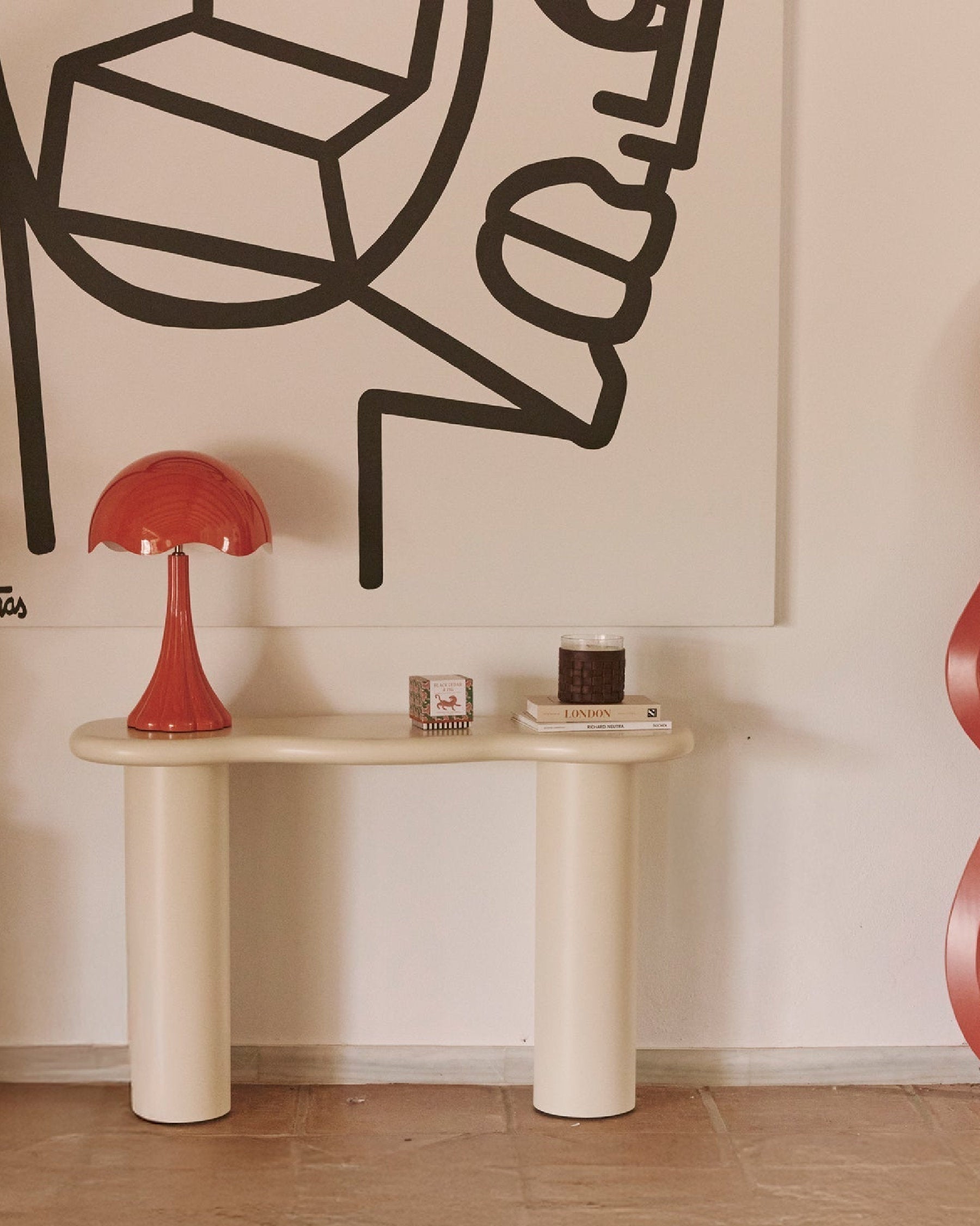 Tulip table lamp - Terracotta