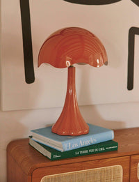 Lampe de table Tulipe brillante - Terracotta