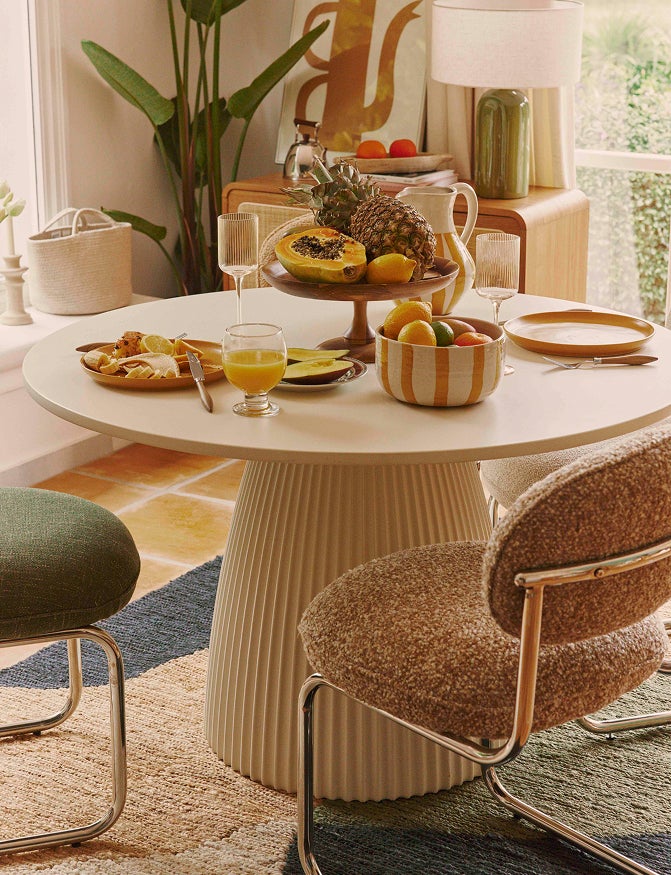 Table à manger intérieur/extérieur Athena - Blanc