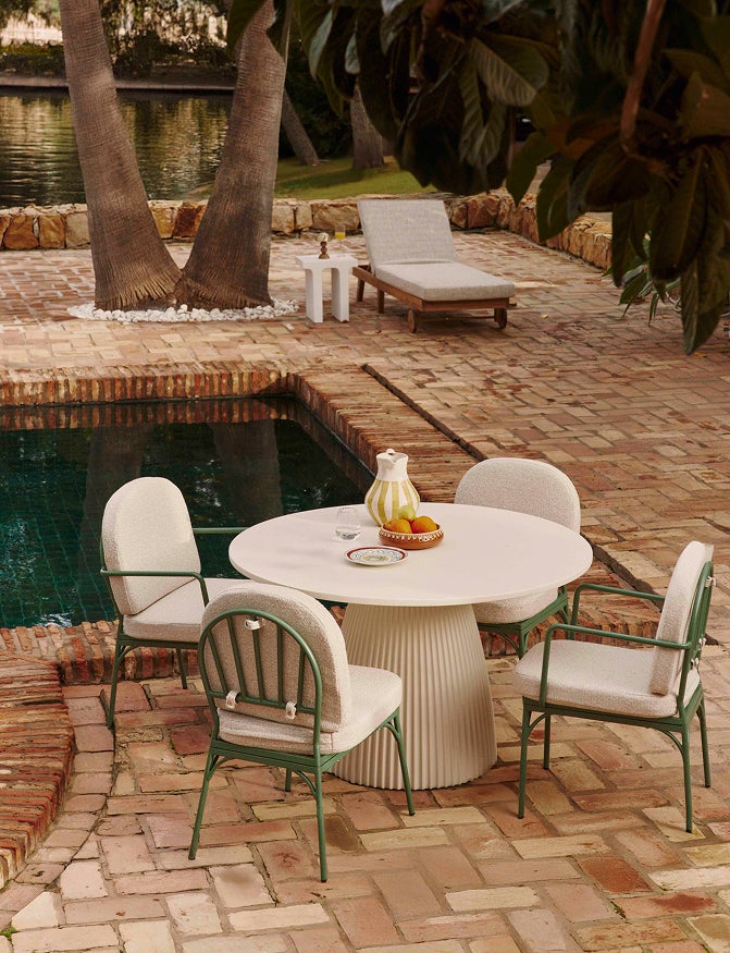 Chaise de jardin Bonifacio - Beige Bouclé