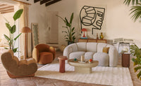 Fauteuil Cocoon - Camel Texturé
