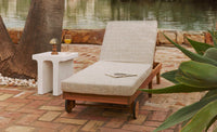 Table d'appoint Ithaque en fibre de verre - Blanc