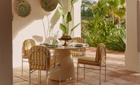 Chaise de jardin Lampedusa - Jaune Rayé