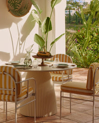 Chaise de jardin Lampedusa - Jaune Rayé