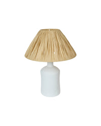 Lampe de table Katarina en céramique - Blanc