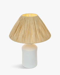 Lampe de table Katarina en céramique - Blanc