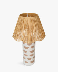Lampe de table Mara en céramique - Blanc