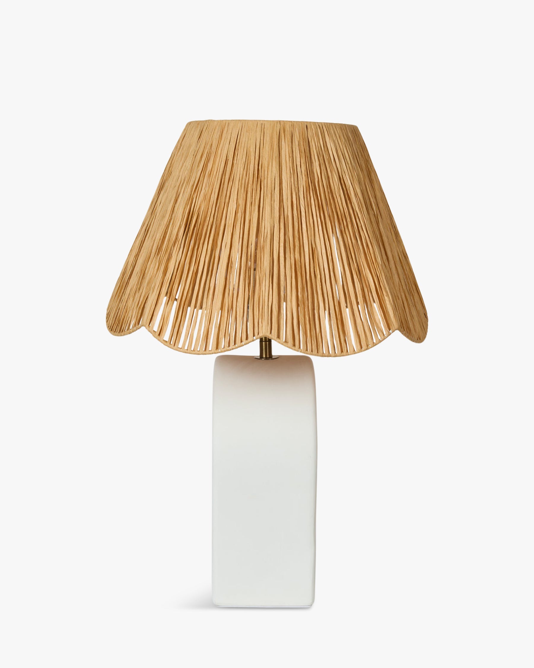 Lampe de table Osni en céramique - Blanc
