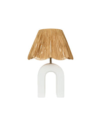 Lampe de table Osni en céramique - Blanc
