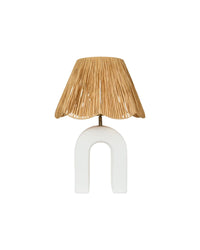 Lampe de table Osni en céramique - Blanc
