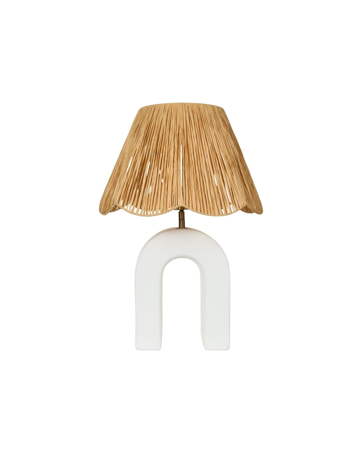 Lampe de table Osni en céramique - Blanc