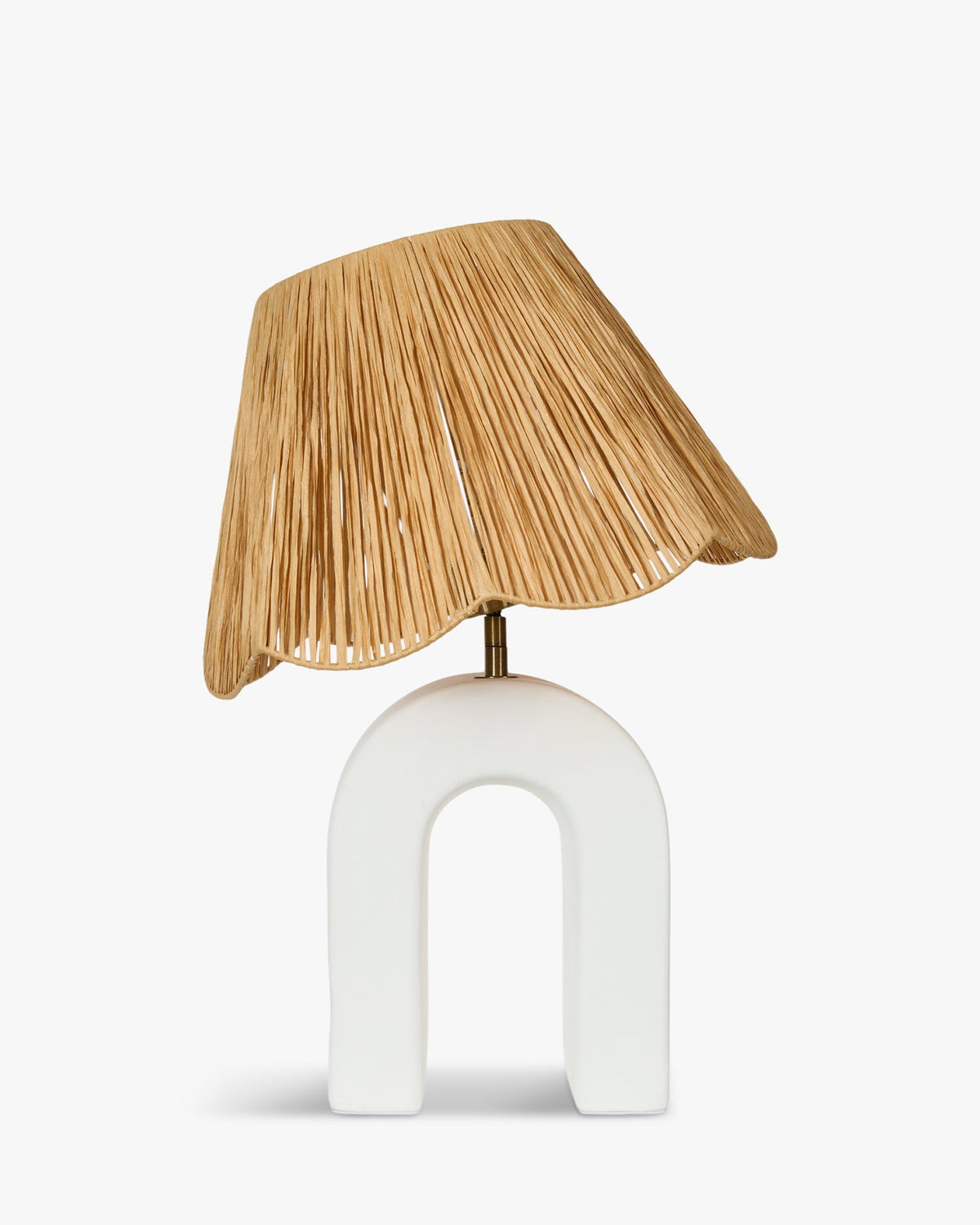 Lampe de table Osni en céramique - Blanc