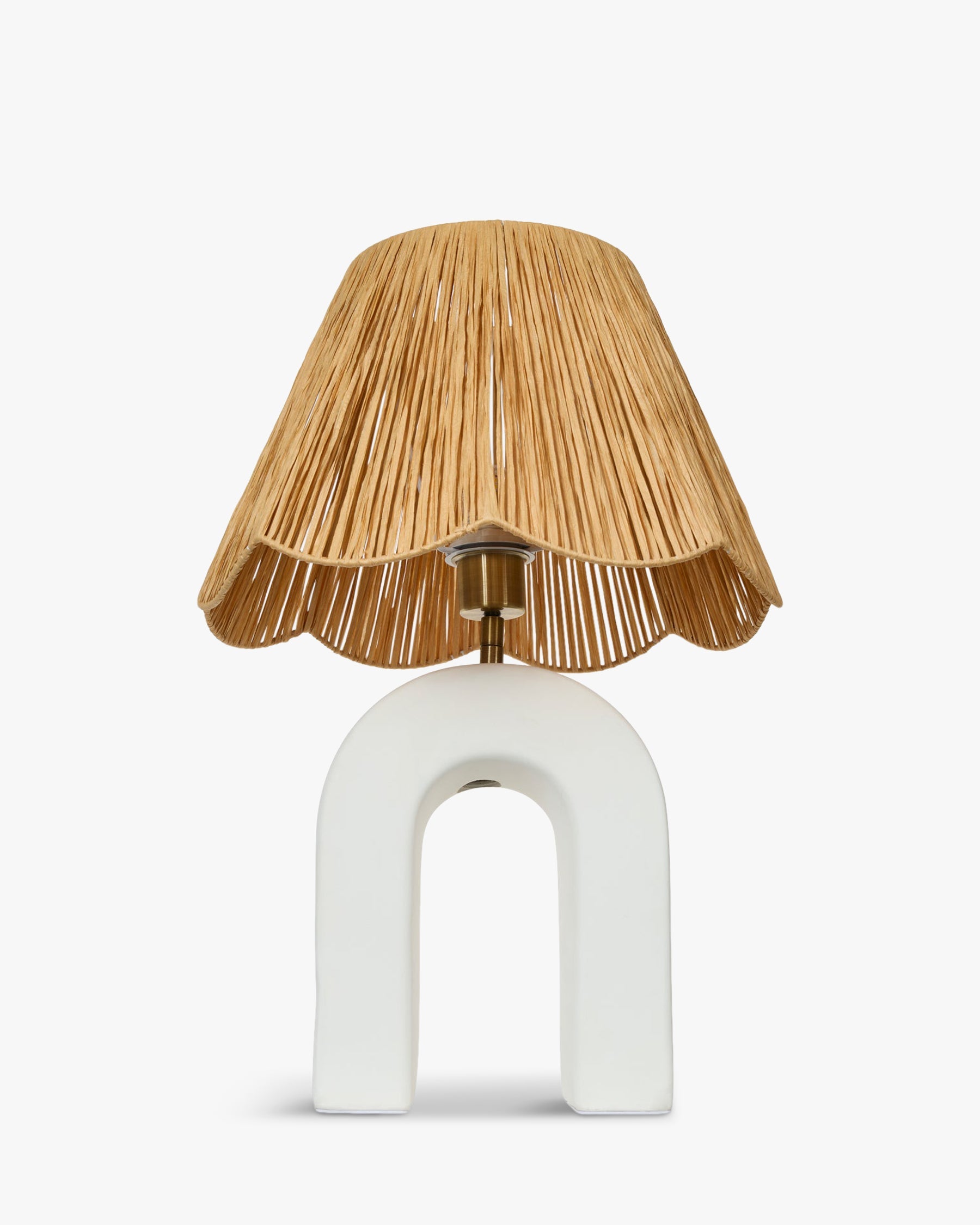 Lampe de table Osni en céramique - Blanc