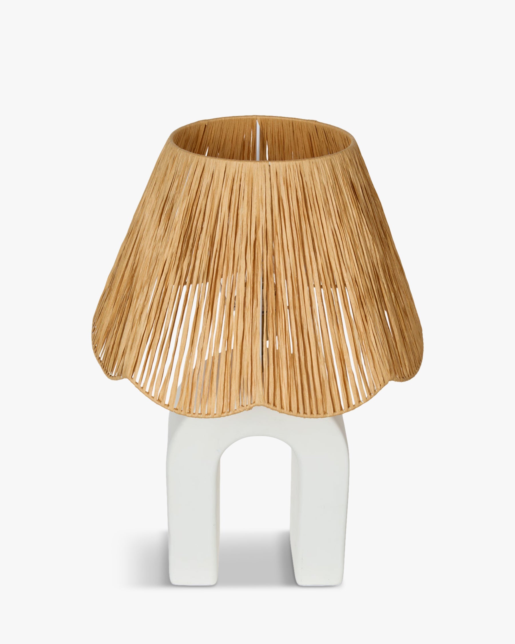 Lampe de table Osni en céramique - Blanc