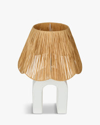 Lampe de table Osni en céramique - Blanc
