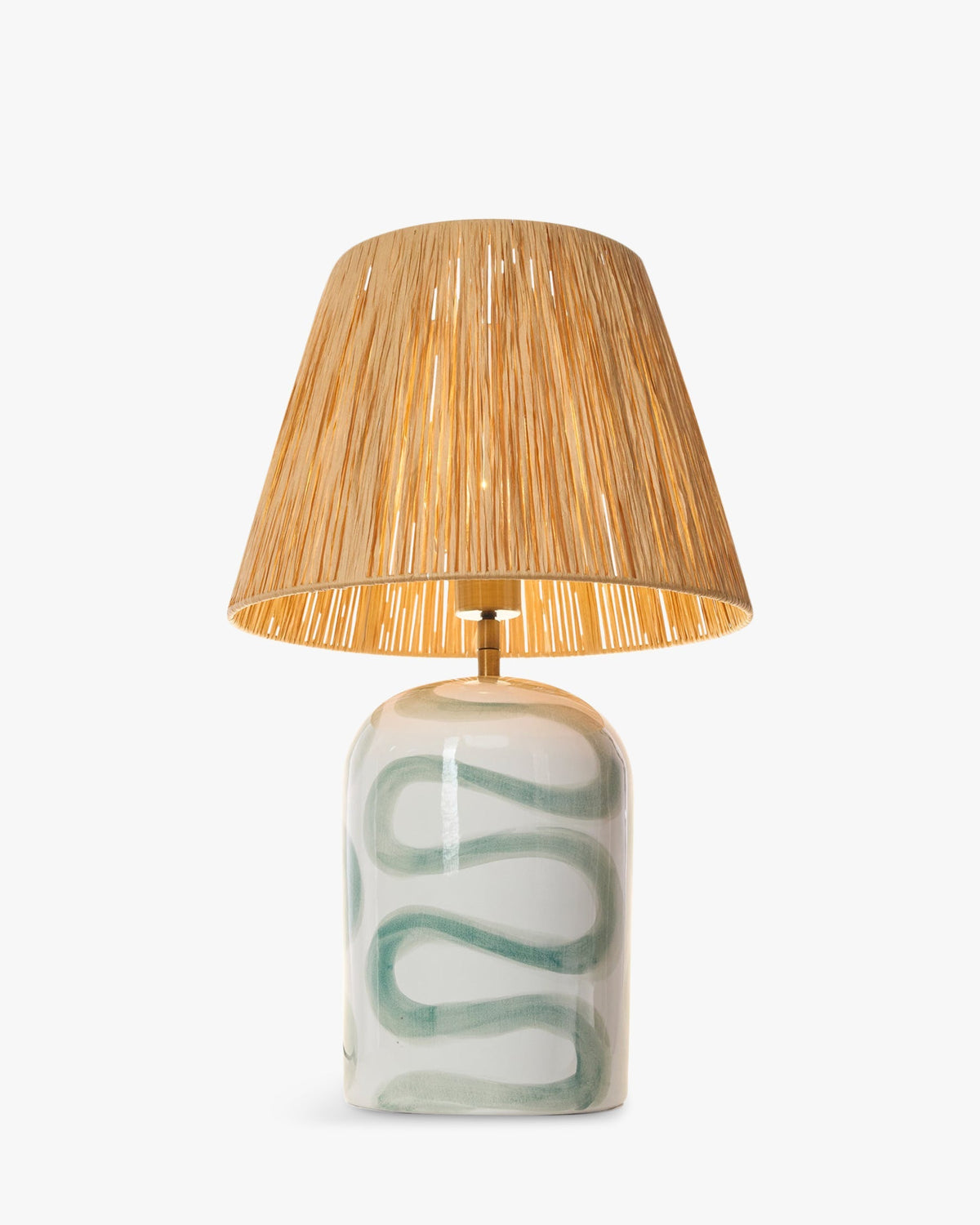 Lampe de table Savannah en céramique - Blanc
