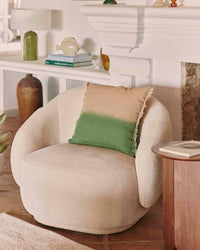Telde Armchair - White Crepe