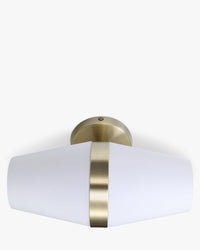 Applique murale Broadway en verrre soufflé - Verre blanc