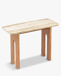 Console Danbury en pierre de Travertin - Travertin