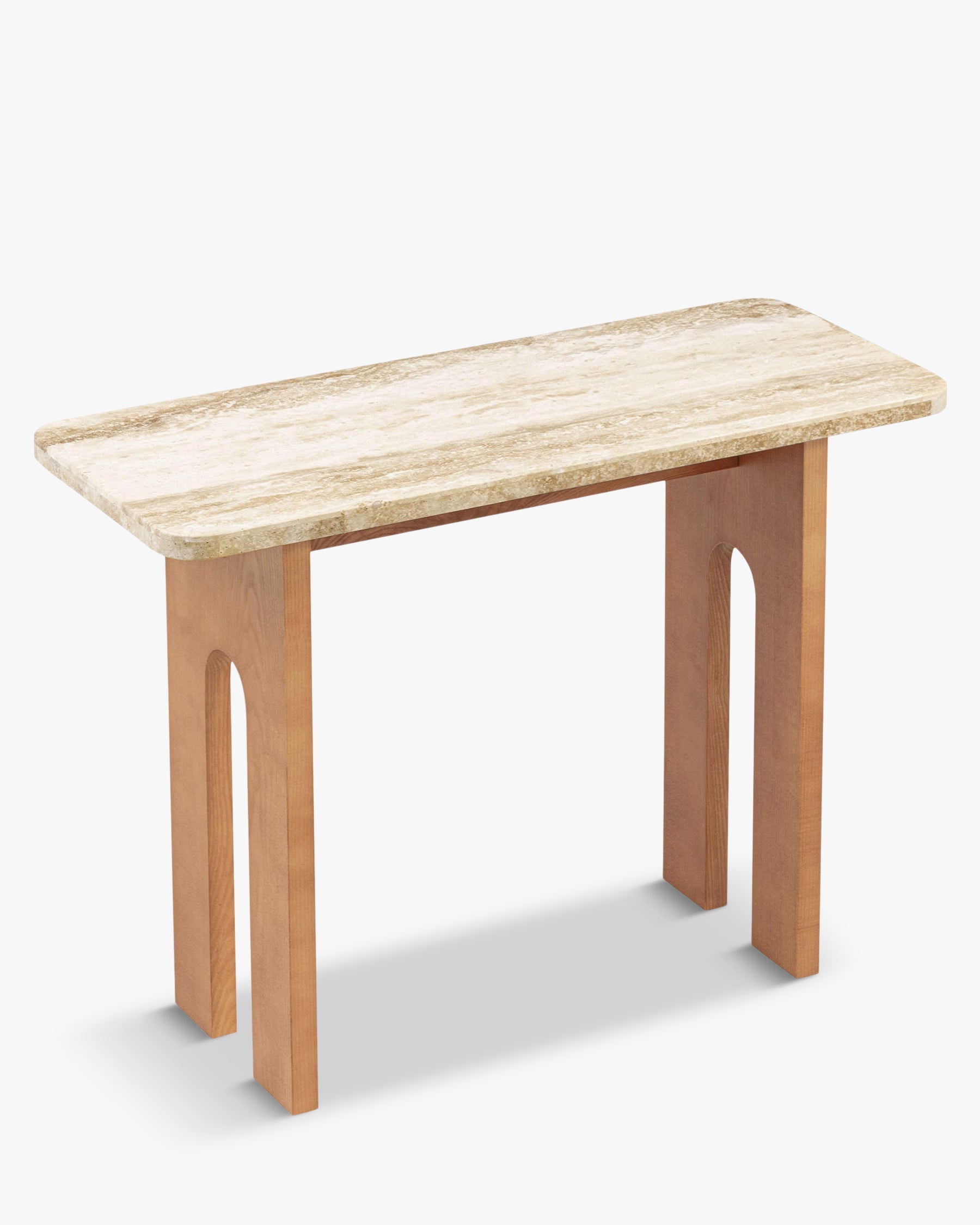 Console Danbury en pierre de Travertin - Travertin
