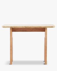 Console Danbury en pierre de Travertin - Travertin