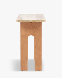 Console Danbury en pierre de Travertin - Travertin