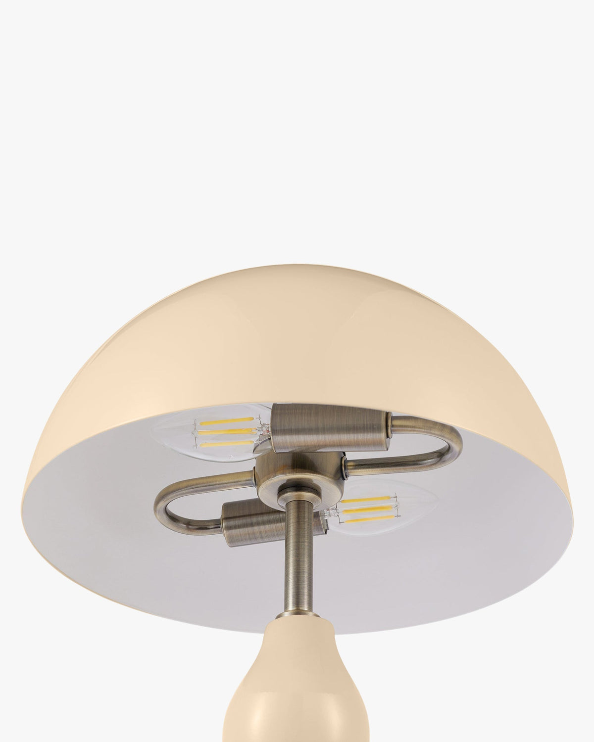 Lampe de table Powers - Beige Satiné