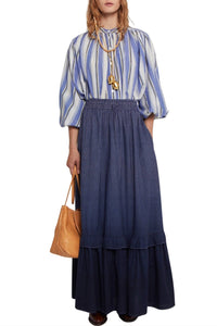 Jupe Lala foncée coupe maxi - Navy