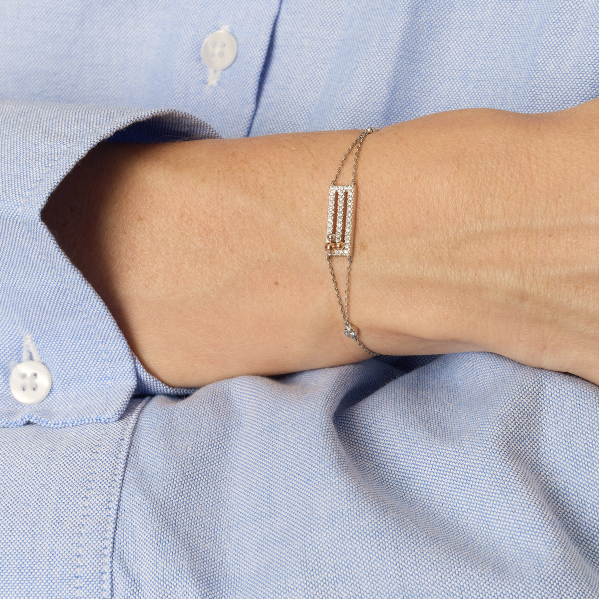 PT1_PrixTroca:740€_VentesTroca:0_QtyTroca:1_ST:0%_Bracelet Cosmic Spell en Or blanc 18K serti de diamants - Blanc