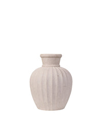 Vase Ameliar en céramique - Taupe
