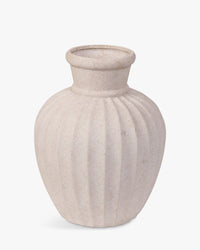 Vase Ameliar en céramique - Taupe
