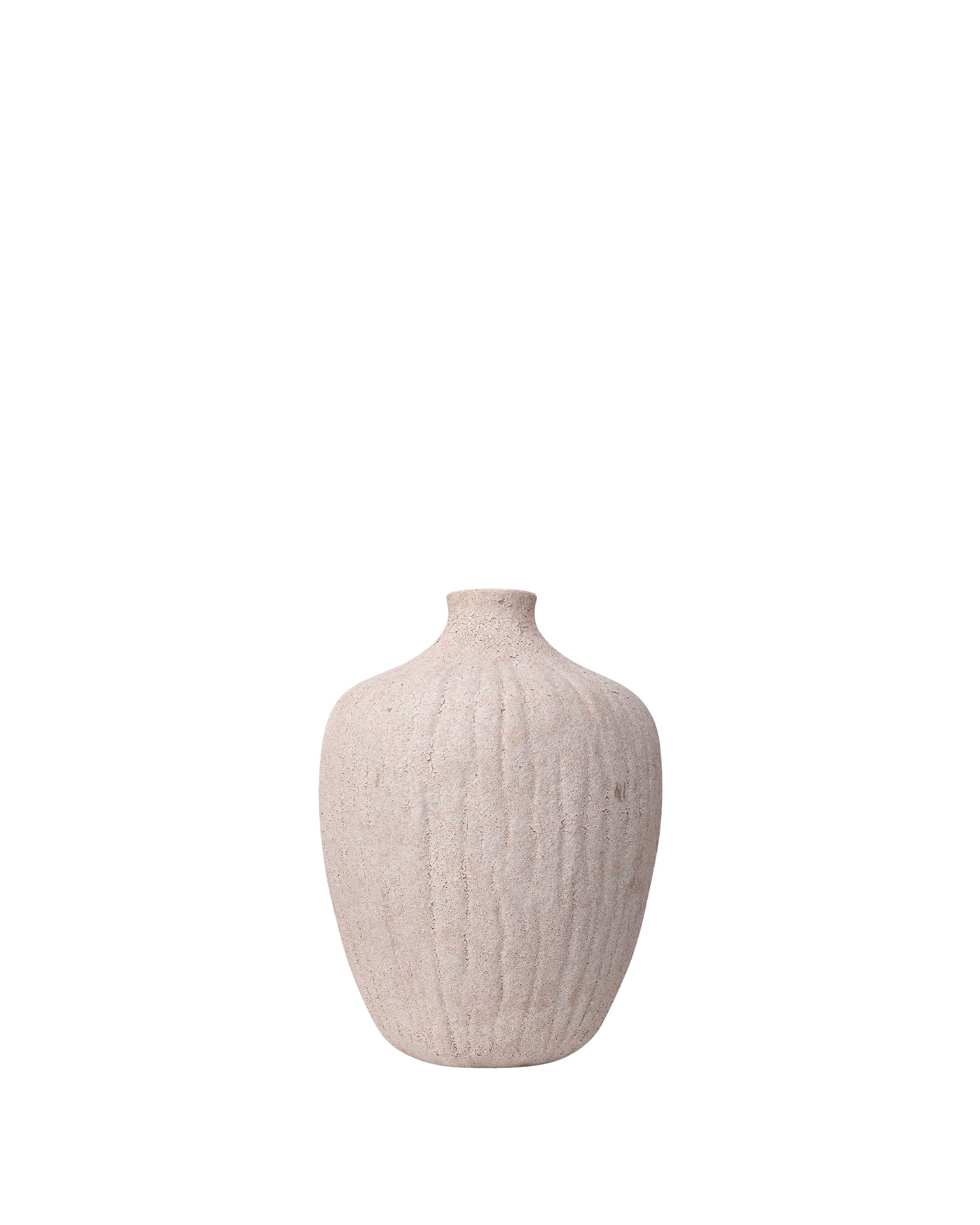 Vase Benedita en céramique - Taupe