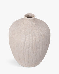 Vase Benedita en céramique - Taupe