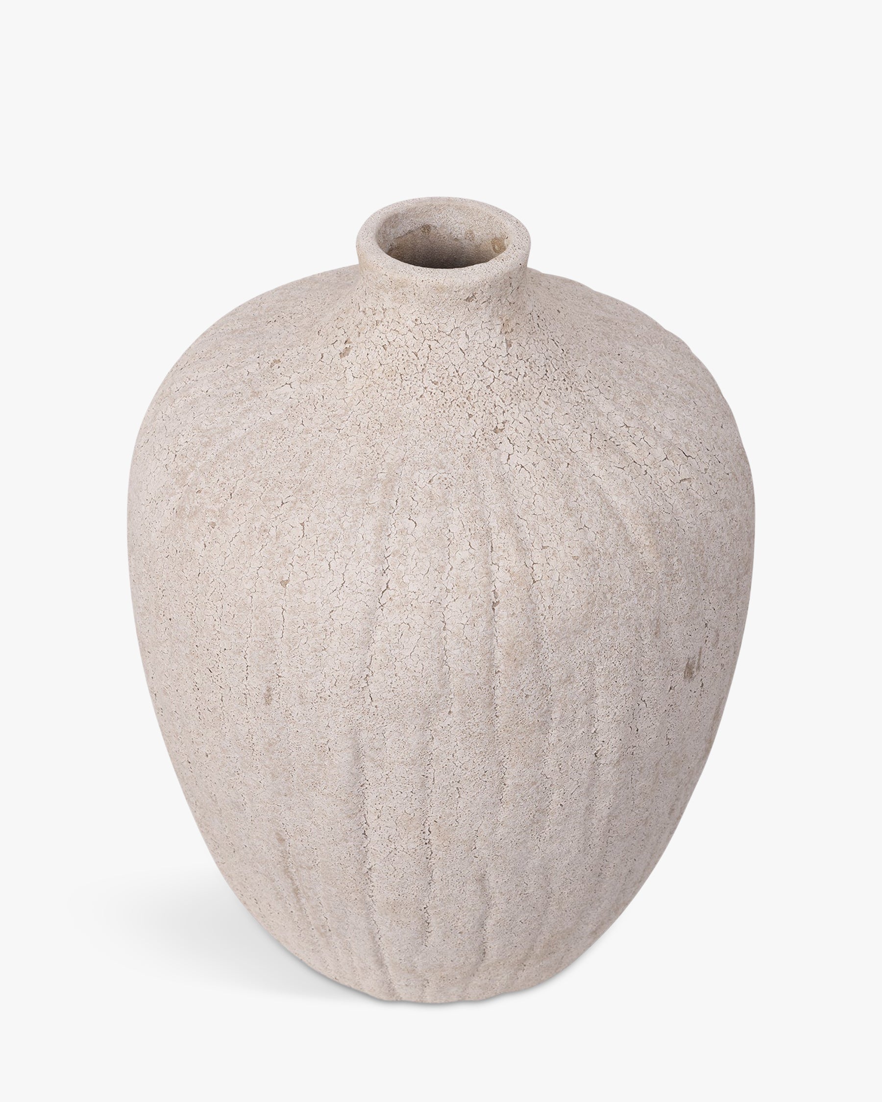 Vase Benedita en céramique - Taupe