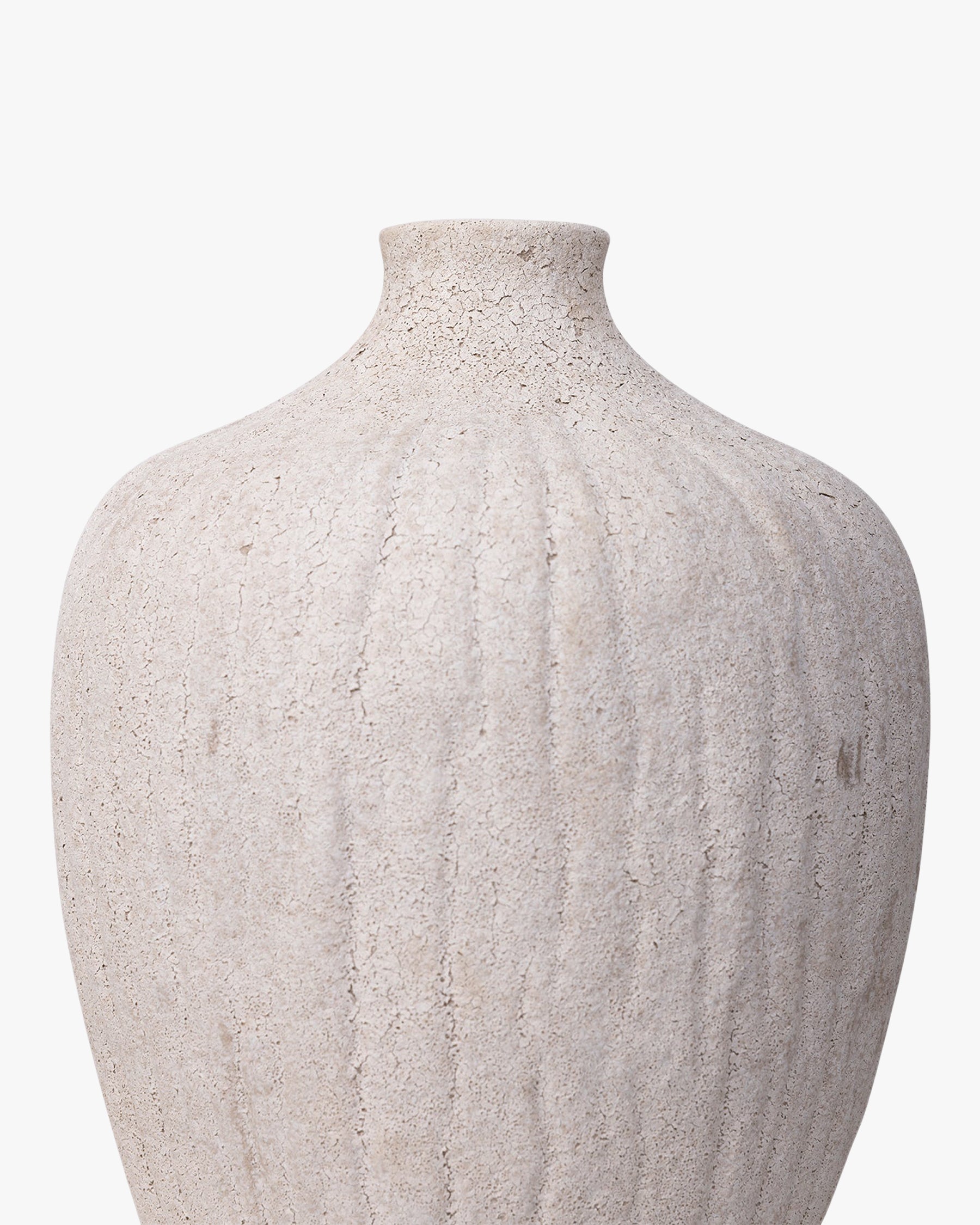 Vase Benedita en céramique - Taupe