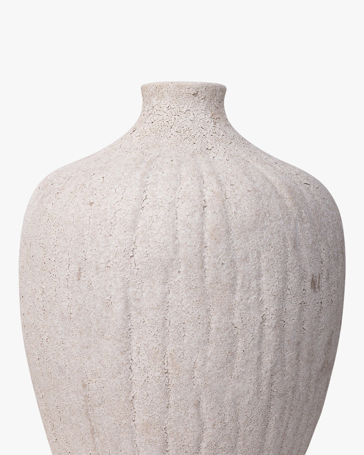 Vase Benedita en céramique - Taupe