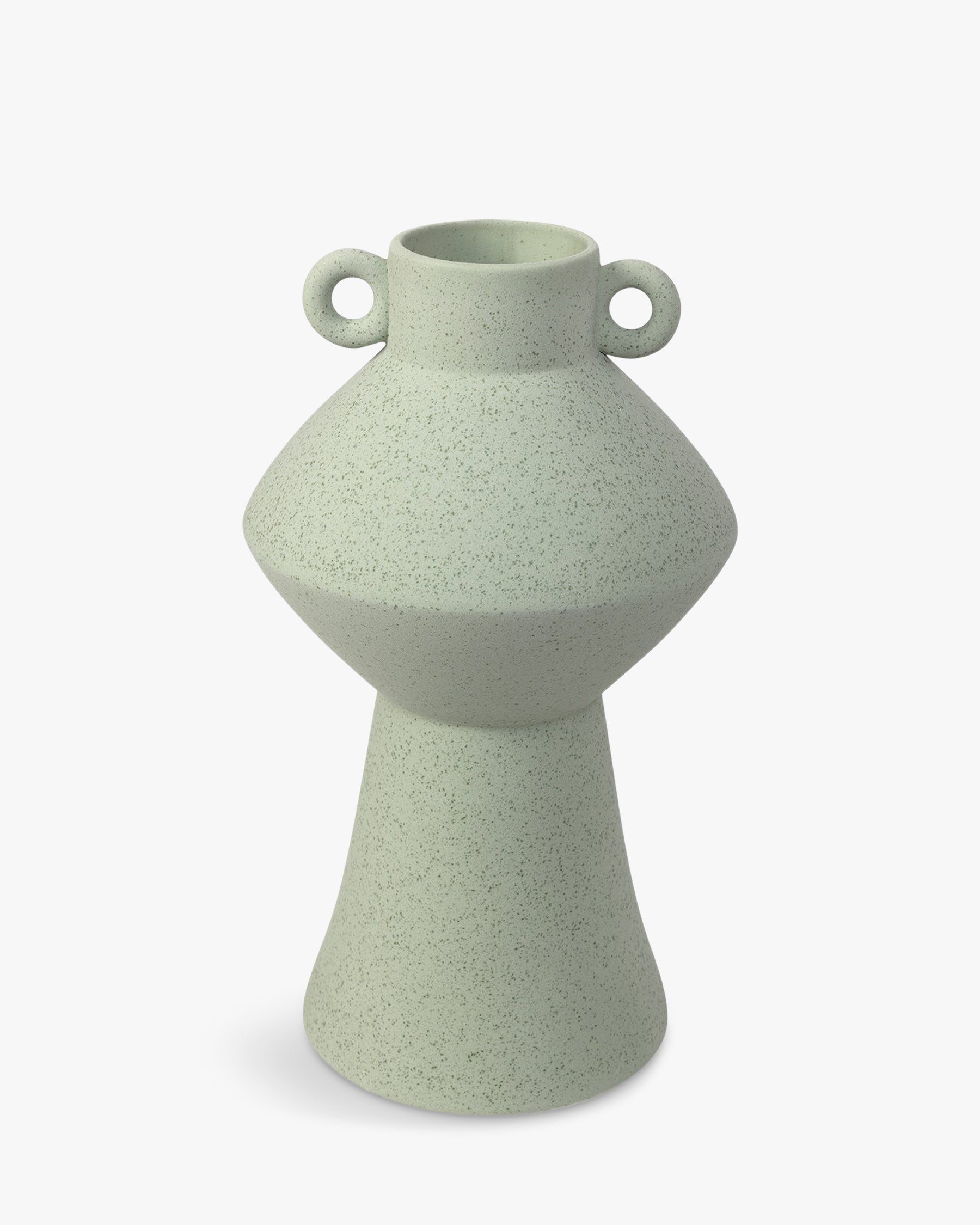 Vase Cristiano en céramique tâcheté - Vert