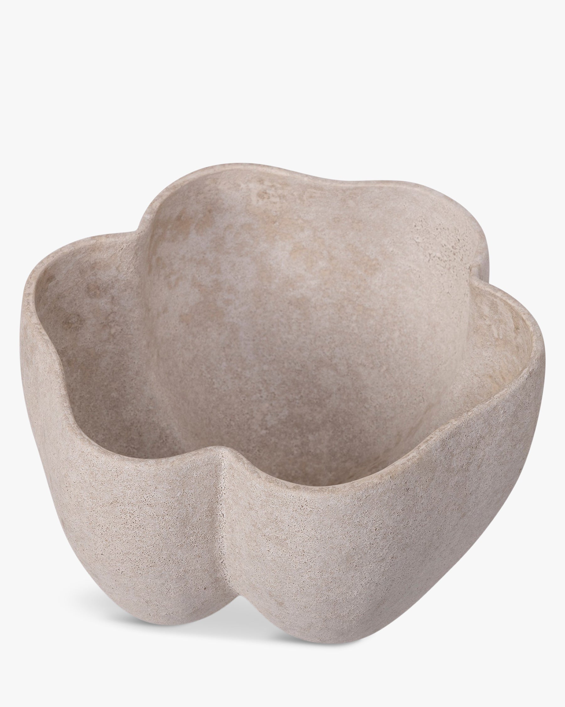 Vase Delia en céramique - Taupe
