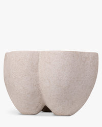 Vase Delia en céramique - Taupe