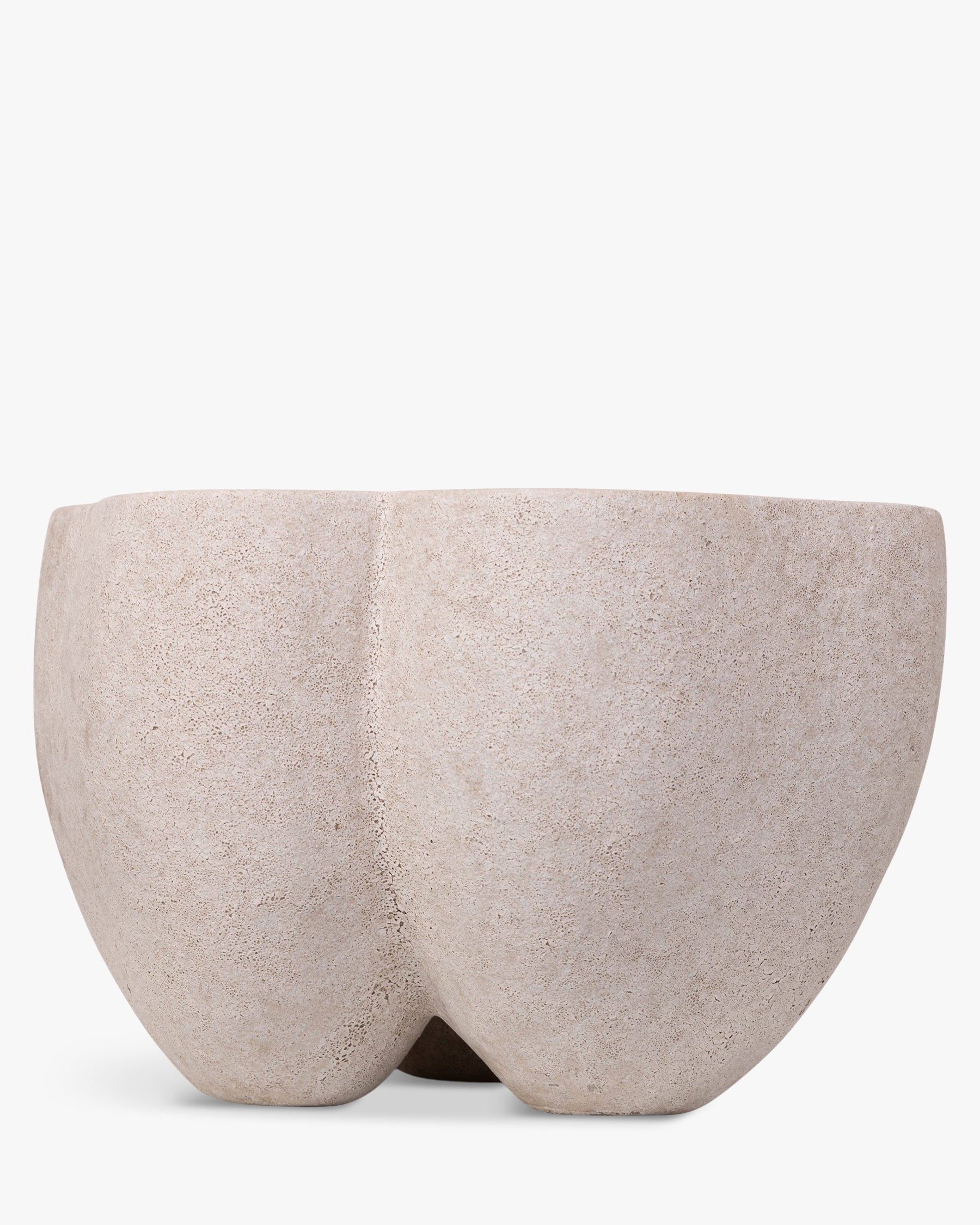 Vase Delia en céramique - Taupe