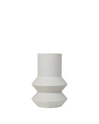 Leandro spotted ceramic vase - White