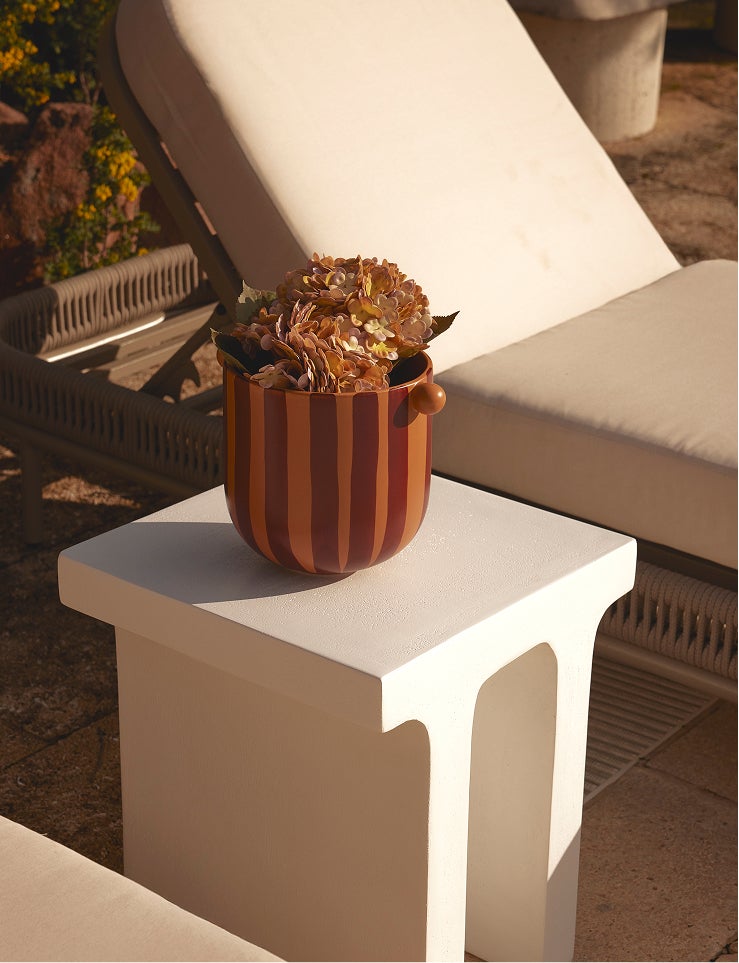 Vase Leonor en céramique - Orange