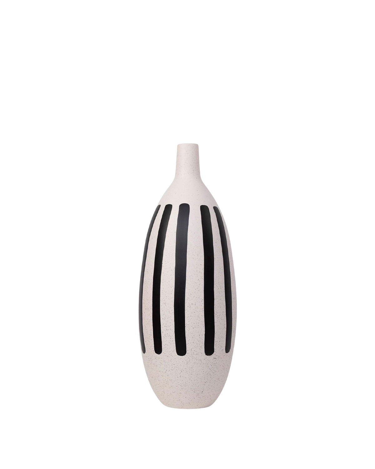 Vase Margarida en céramique peinte - Blanc