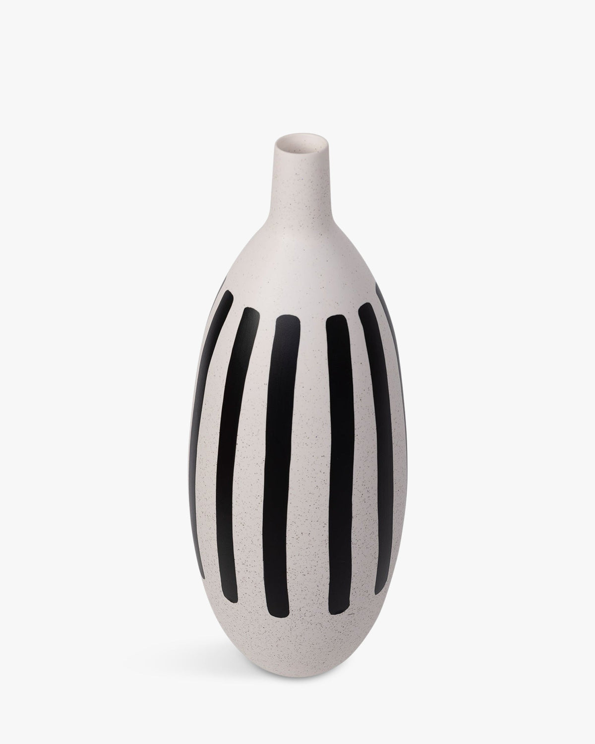 Vase Margarida en céramique peinte - Blanc