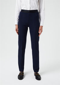 Pantalon elastique a la taille - Marine
