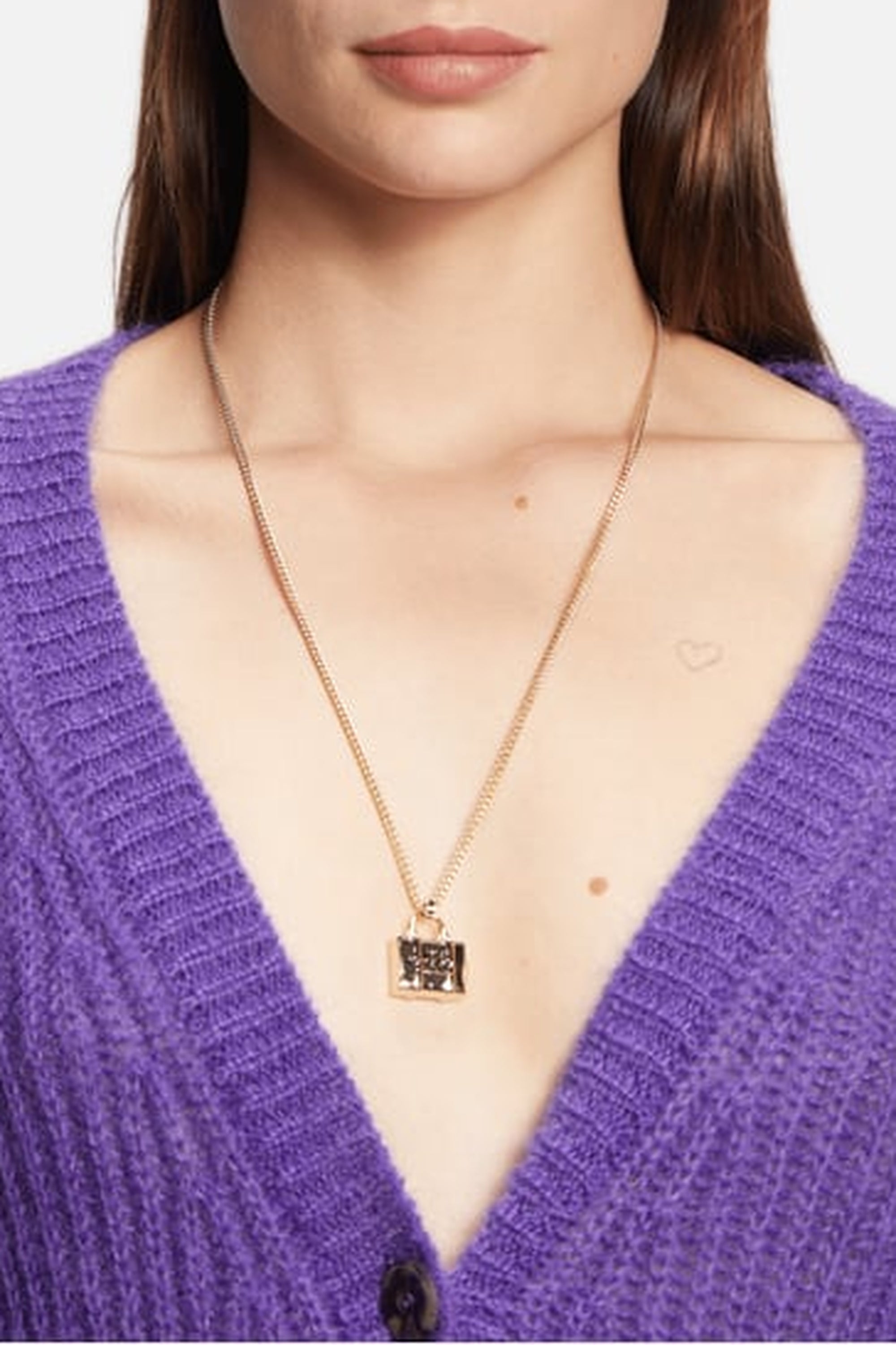 Collier The Tote Bag en laiton - Antique Rose Gold